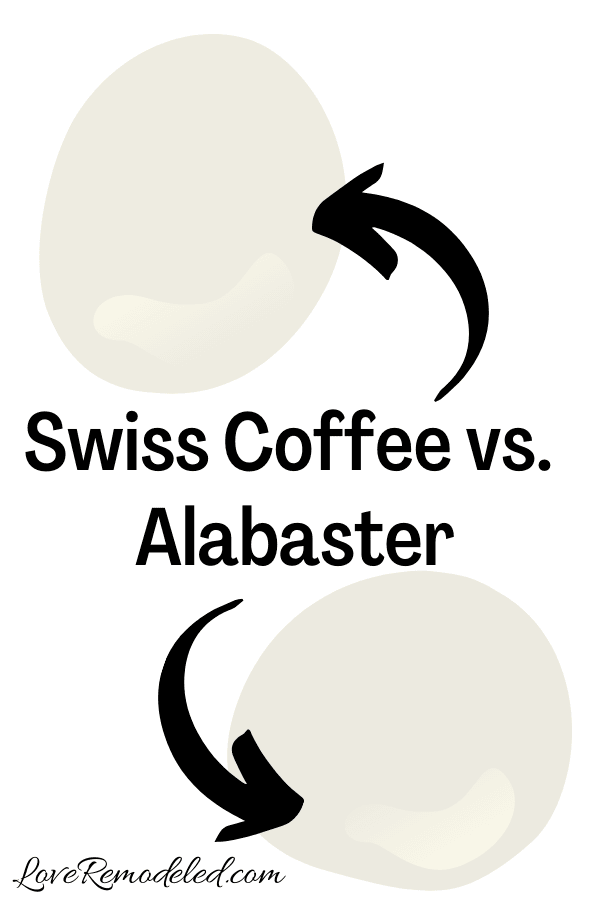 Benjamin Moore Swiss Coffee vs. Alabaster