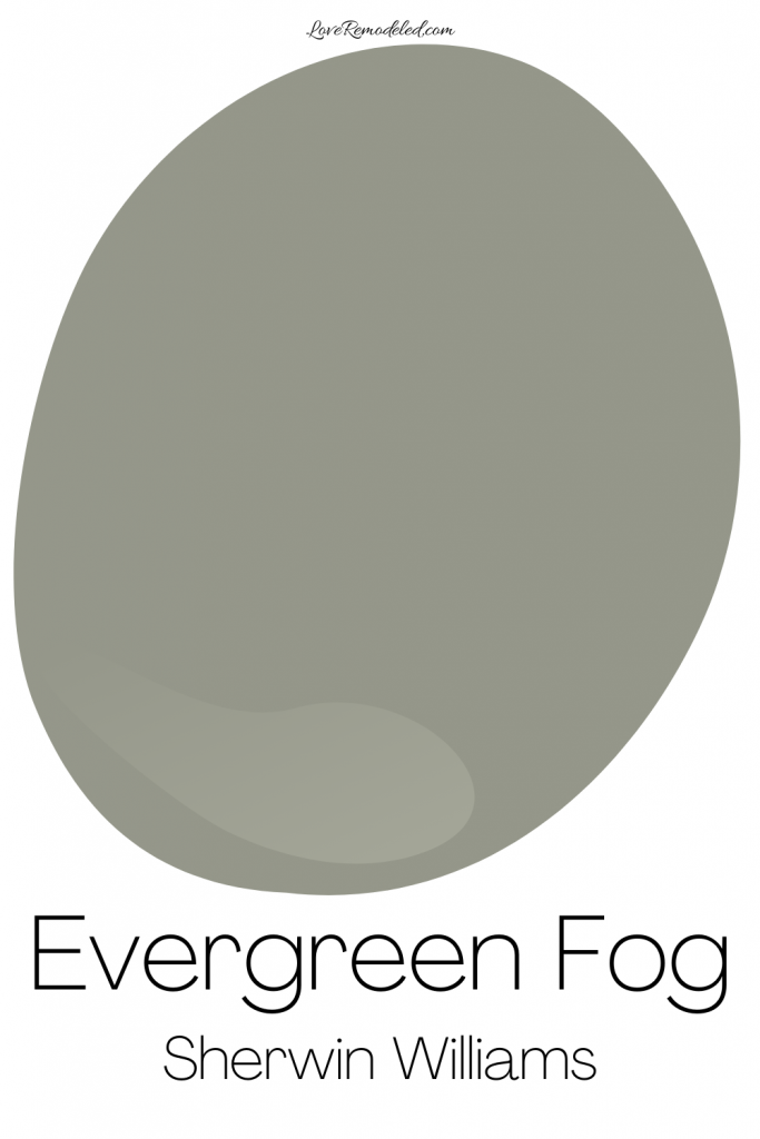 Evergreen Fog Sherwin Williams Paint Drop