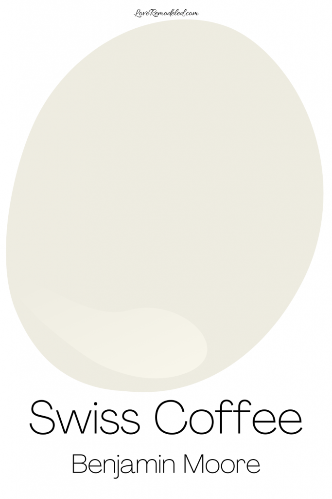 Swiss Coffee Benjamin Moore Paint Drop