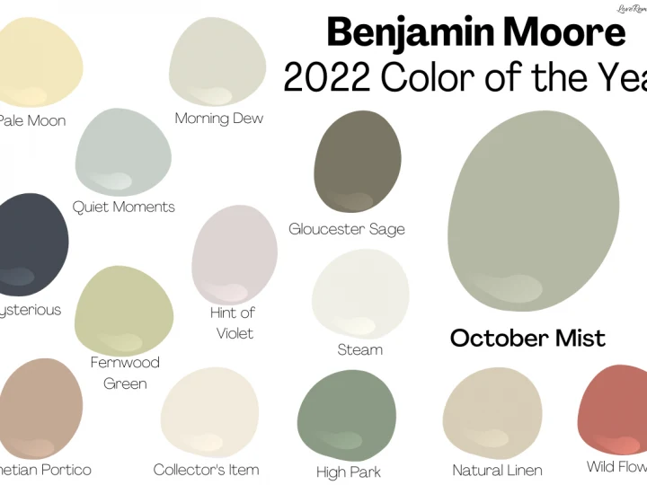 2022 Benjamin Moore Colors of the Year