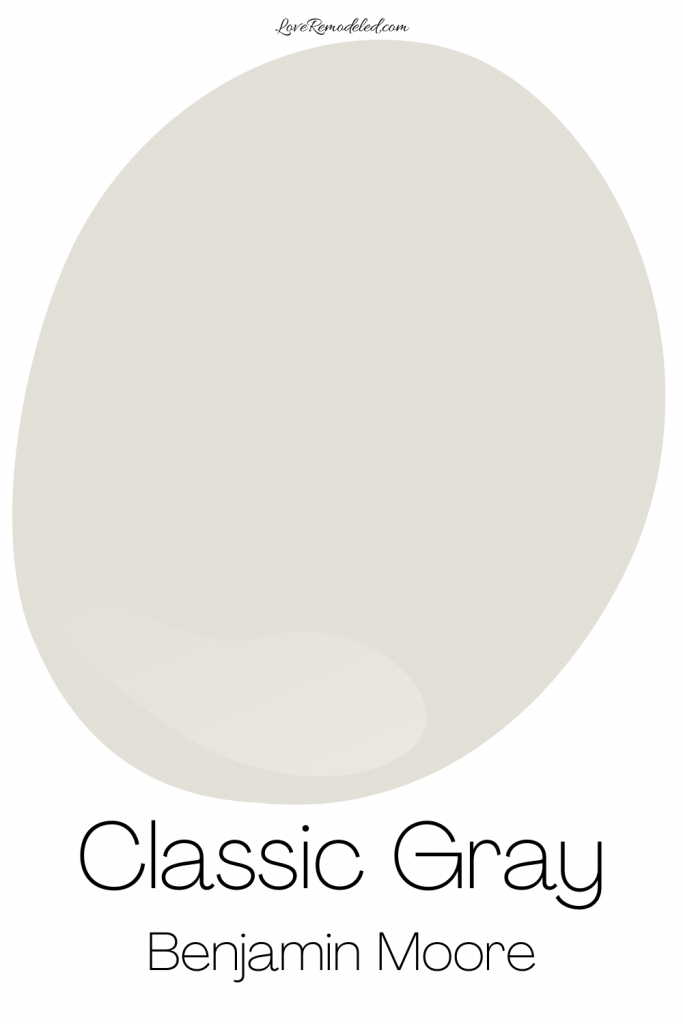 Classic Gray Benjamin Moore Paint Drop