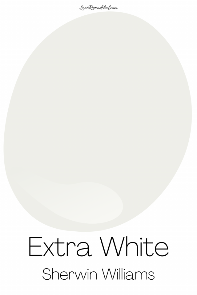 Extra White, by Sherwin Williams Love Remodeled
