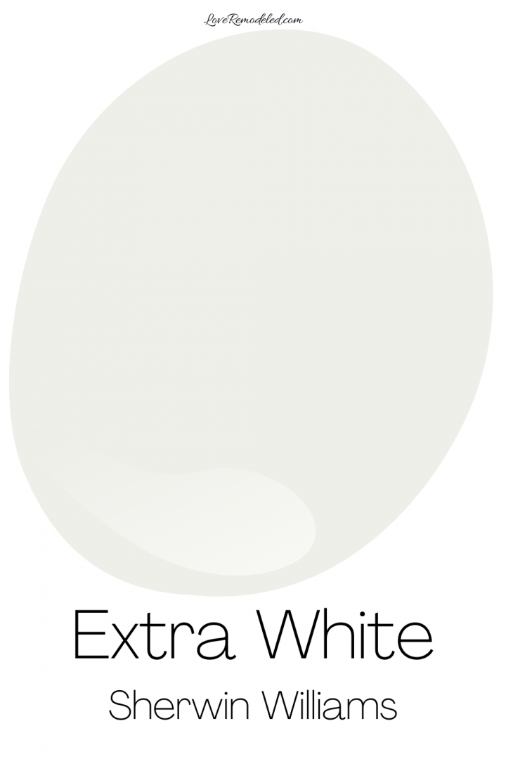 Extra White, by Sherwin Williams Love Remodeled