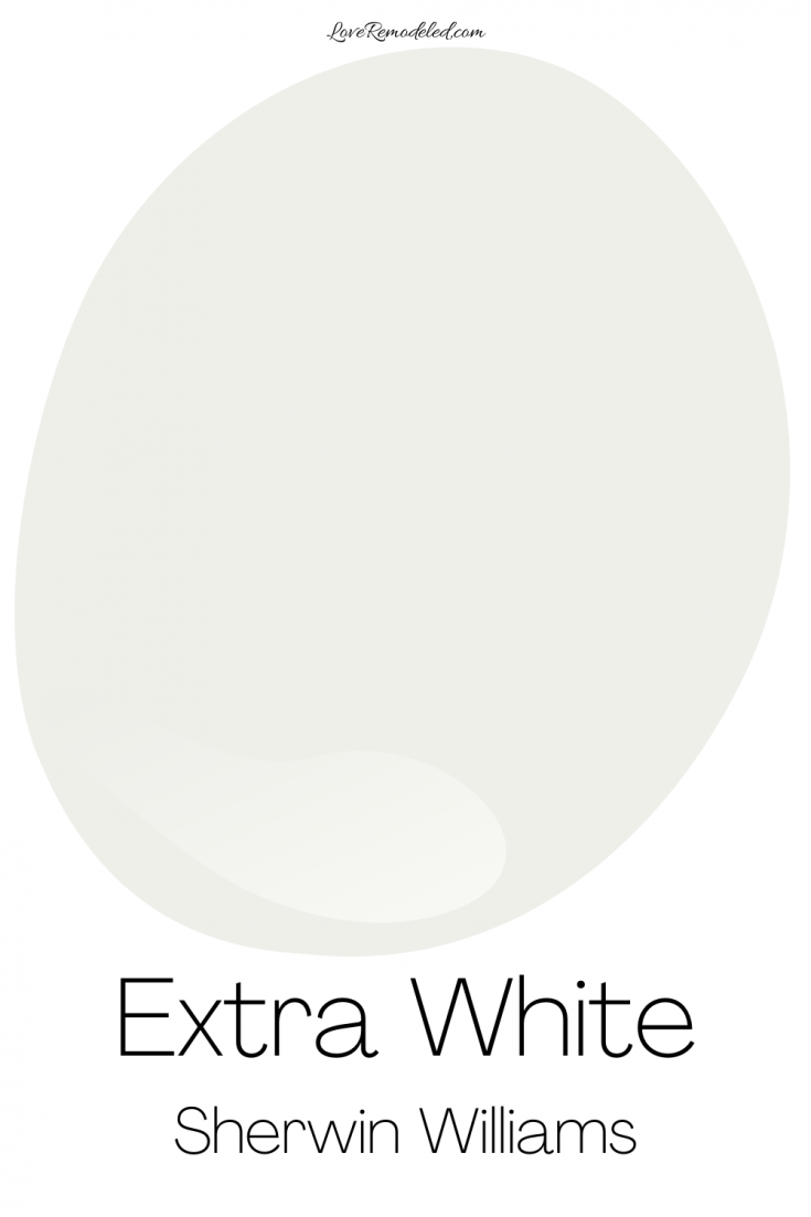 Extra White, by Sherwin Williams Love Remodeled
