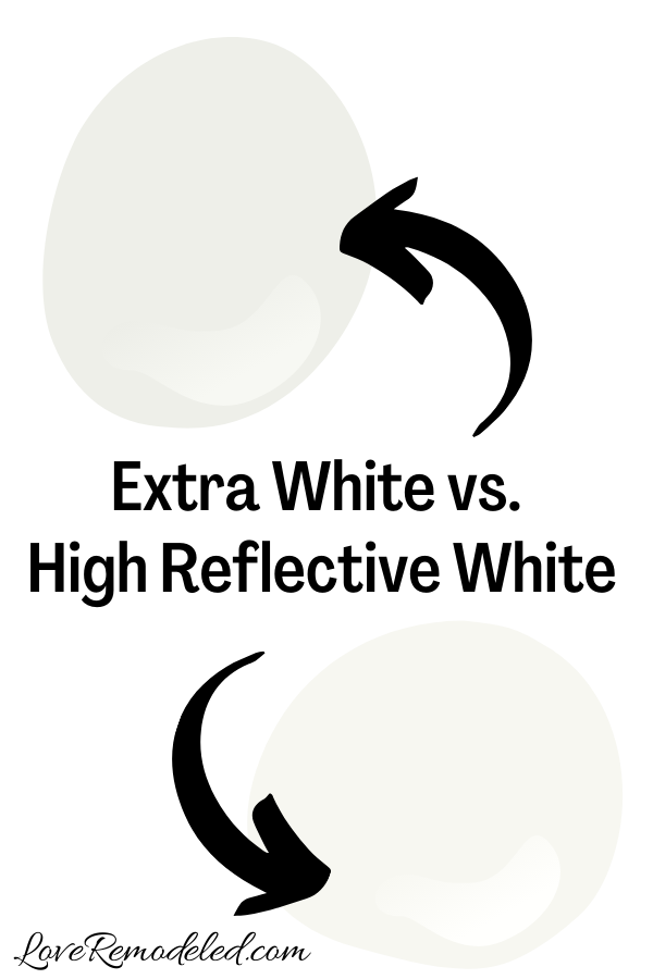 Sherwin Williams Extra White vs. High Reflective White
