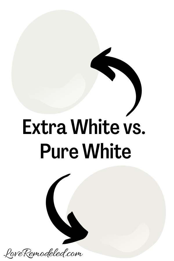 Sherwin Williams Extra White vs. Pure White