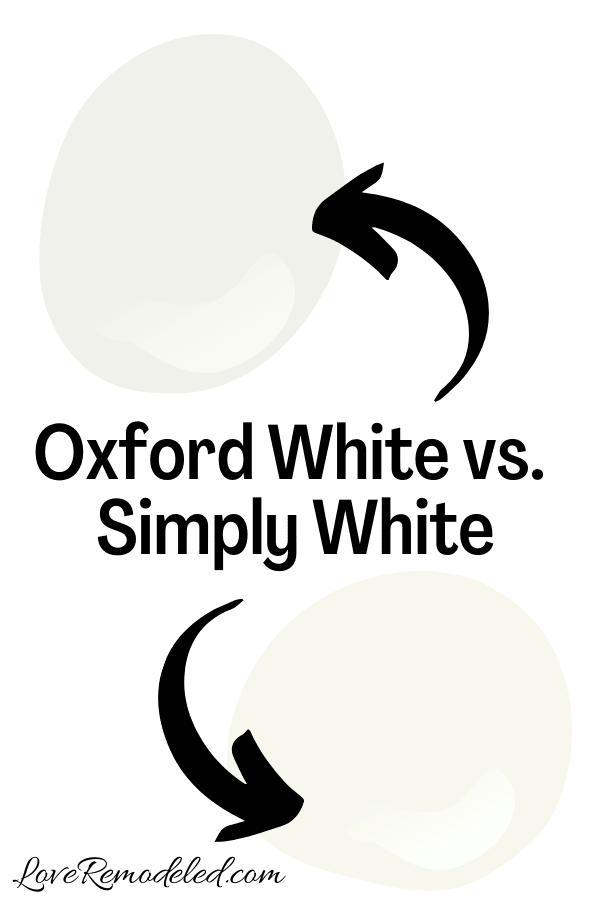 Benjamin Moore Oxford White vs. Simply White