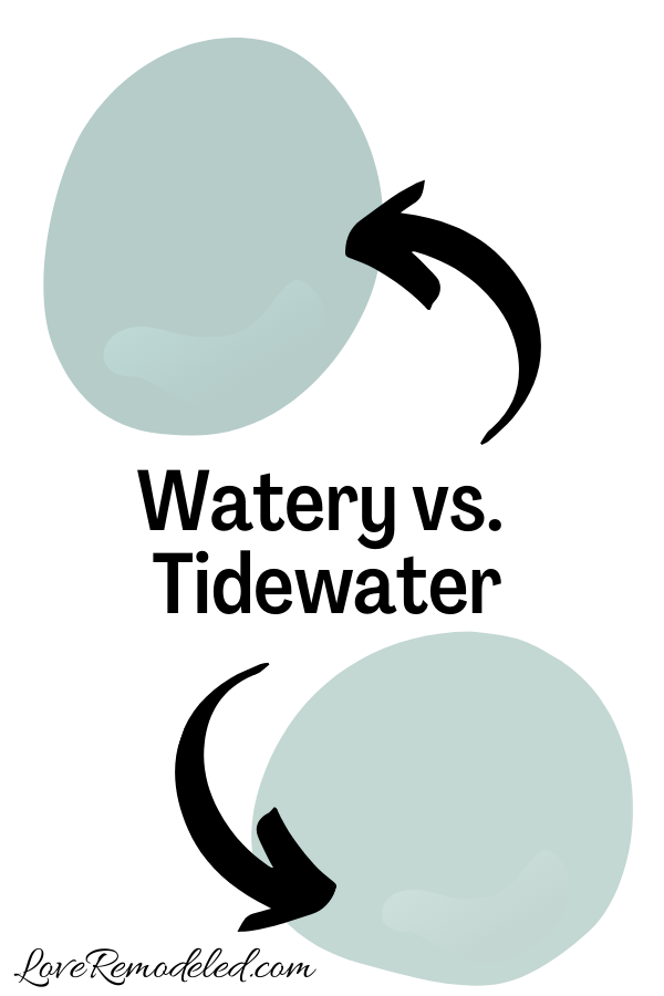 Sherwin Williams Watery vs. Tidewater