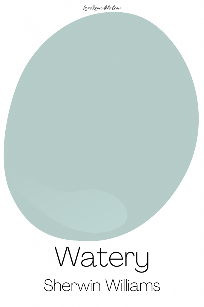 Best Sherwin Williams Blue Green Paint Color - Watery 