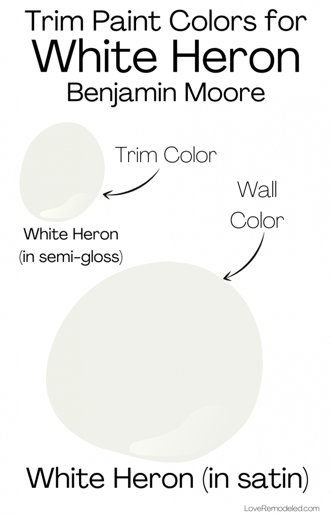 White Heron Benjamin Moore Trim Colors