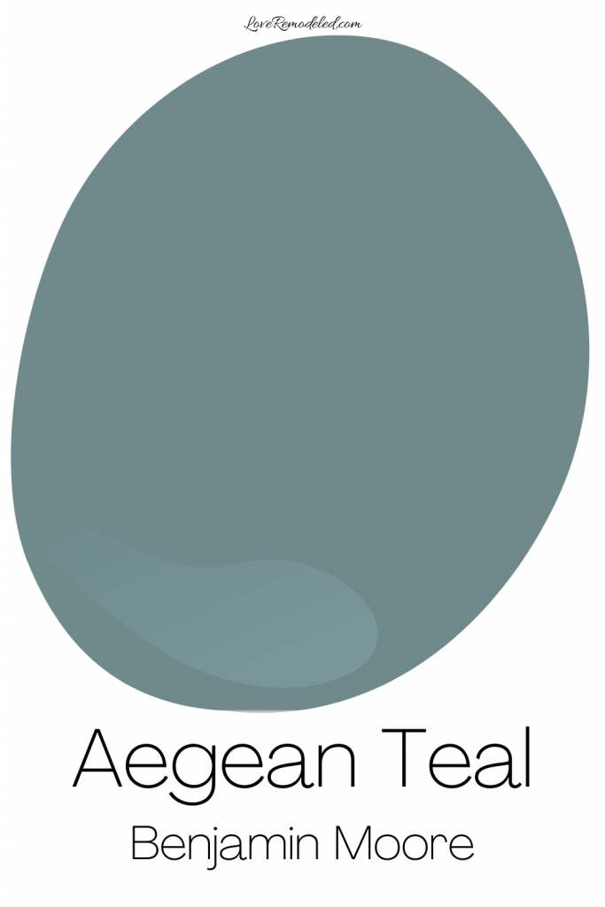 Aegean Teal Paint Drop, by Benjamin Moore