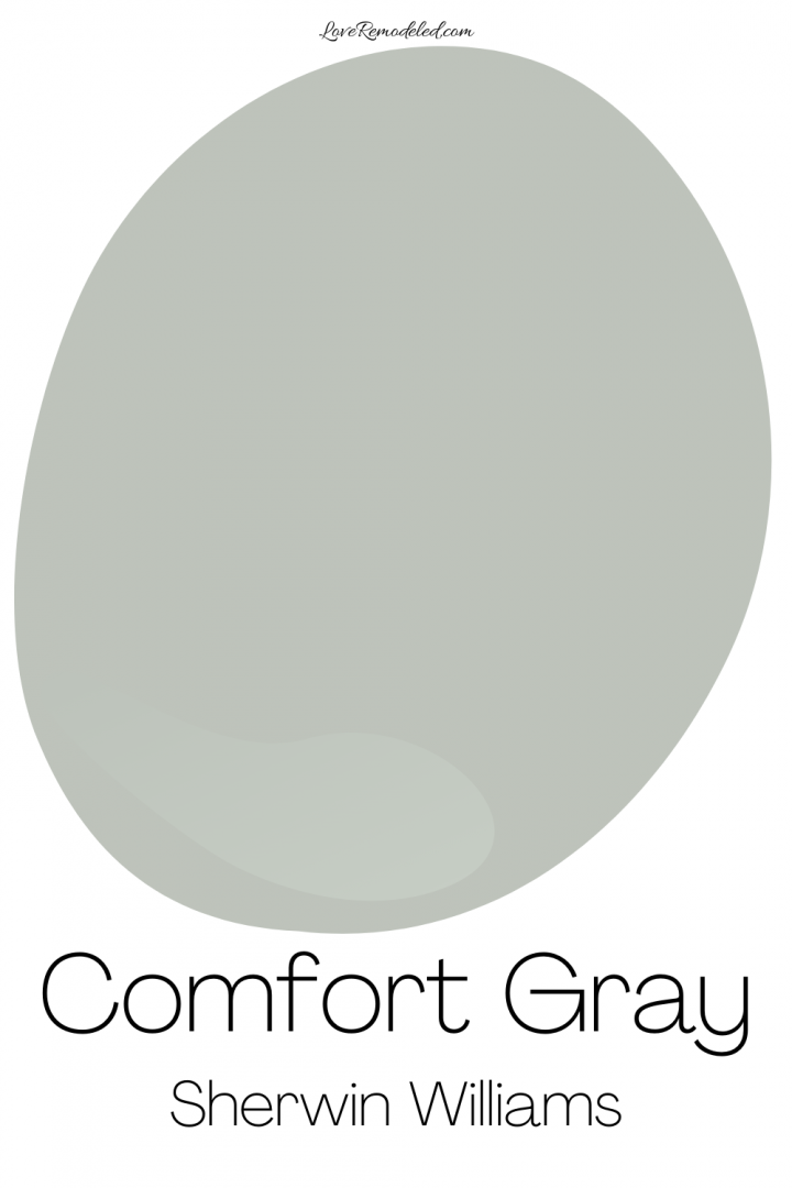 Comfort Gray, a Sherwin Williams Green Paint Color Love Remodeled