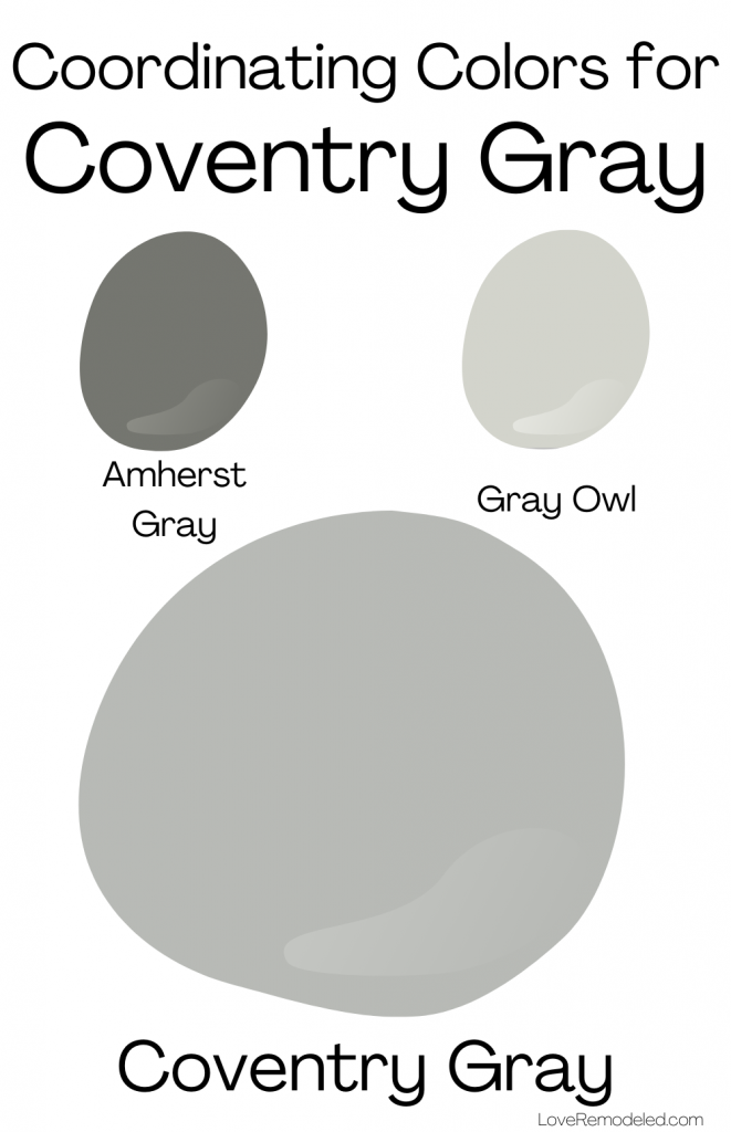 Paint colors that go with Coventry Gray 2