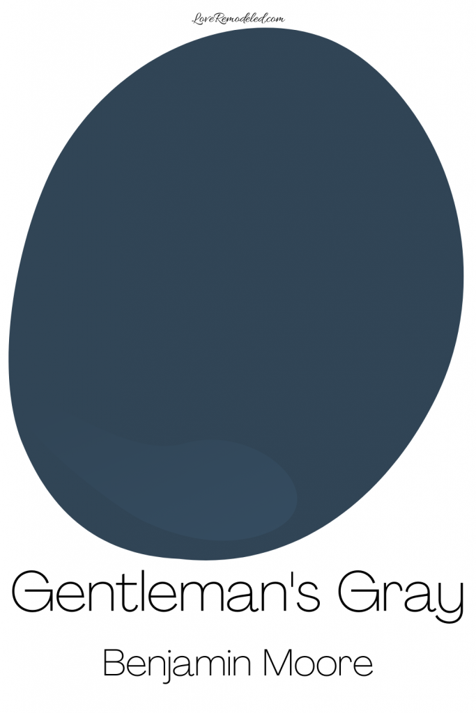 Gentleman's Gray, Navy blue paint color