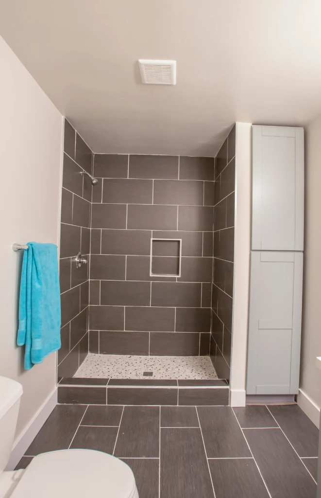 Gray Tile with White Grout (1)