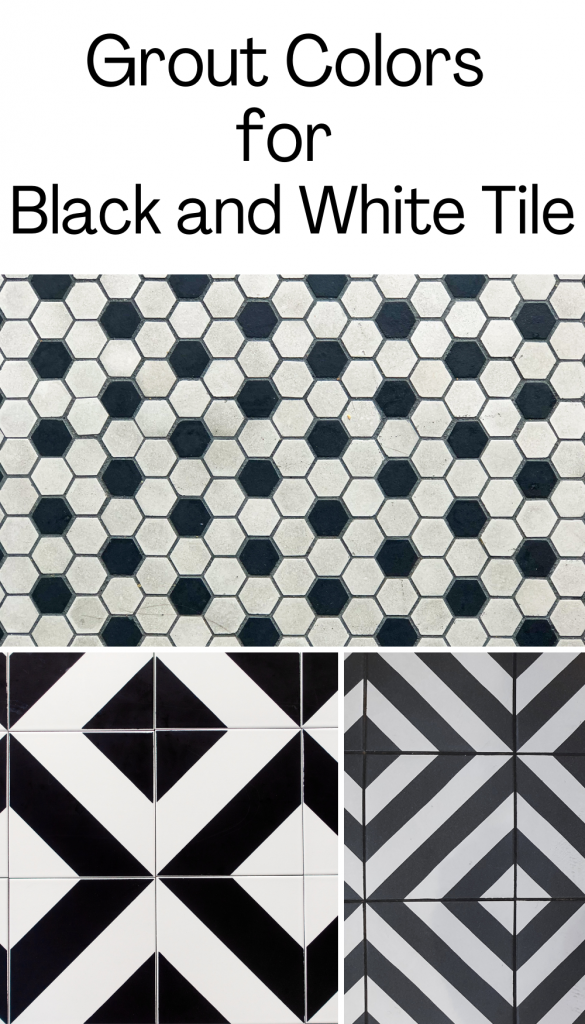Grout Colors for Black and White Tile