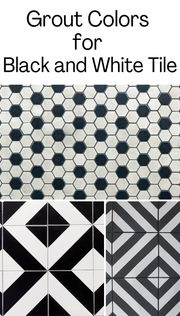 Grout Colors for Black and White Tile