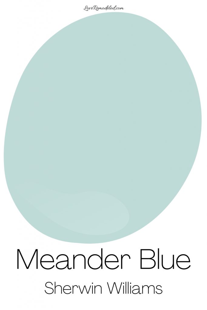 Meander Blue Sherwin Williams Paint Drop