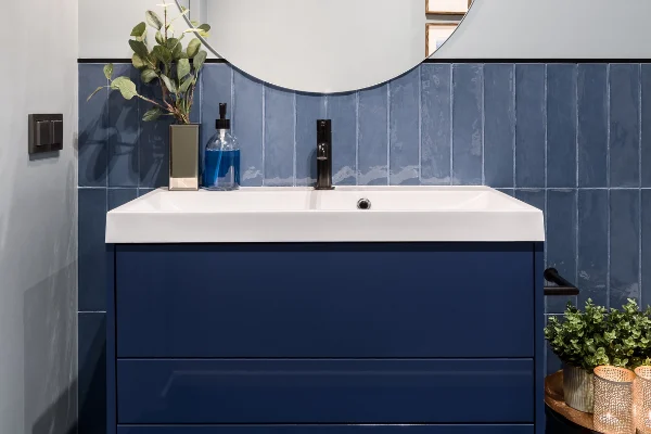 Navy Blue Paint Bathroom