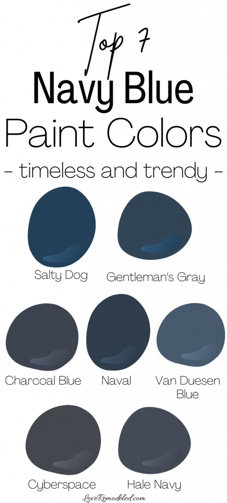Navy Blue Paint Colors
