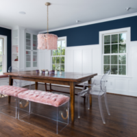 Navy Blue Paint Dining Room