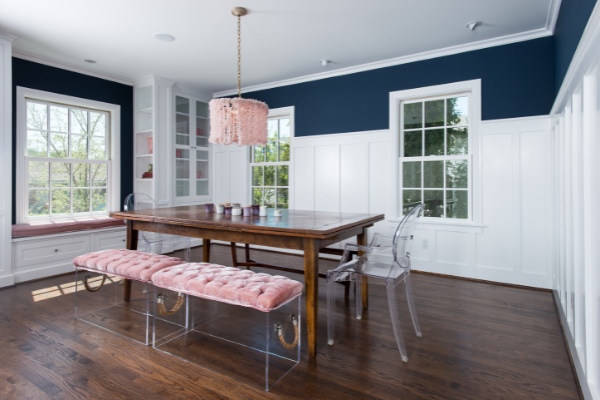 Navy Blue Paint Dining Room