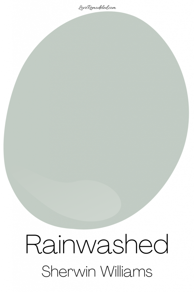 Best Sherwin Williams Blue Green Paint Color - Rainwashed 