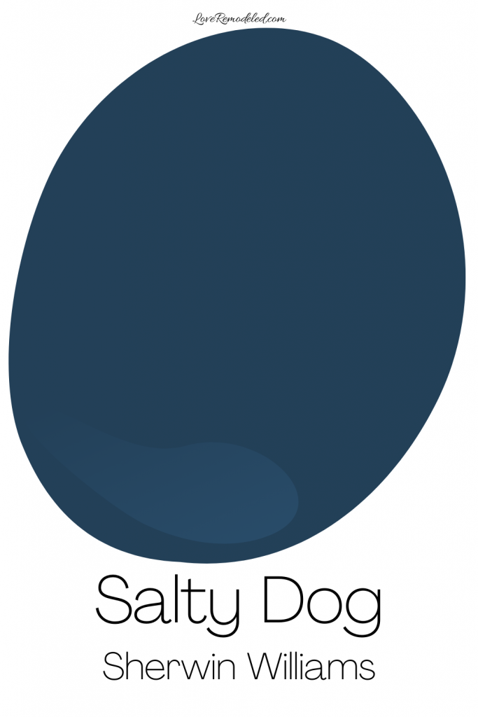 Salty Dog, navy blue paint color