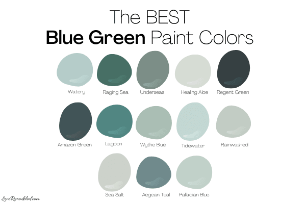 The Best Blue Green Paint Colors