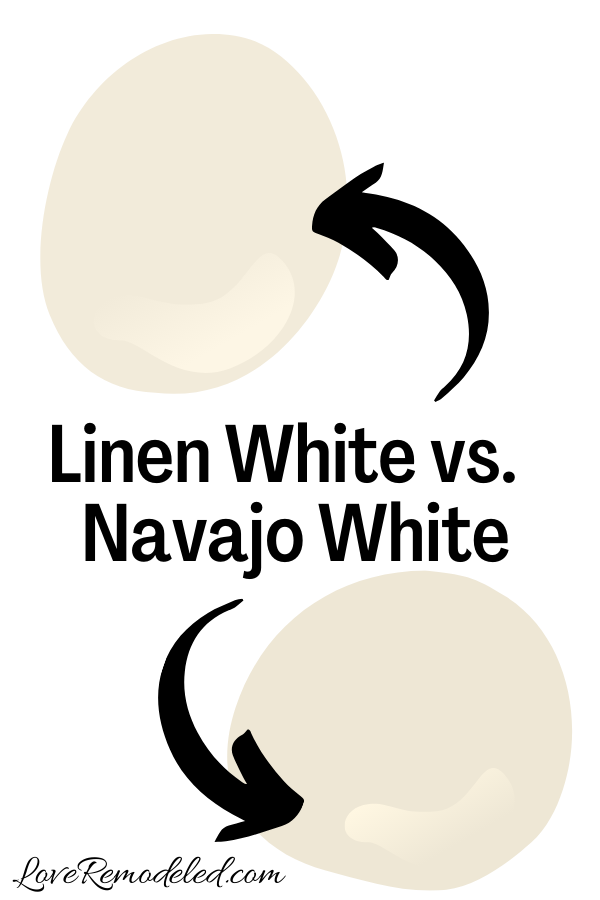 Benjamin Moore Linen White vs. Navajo White