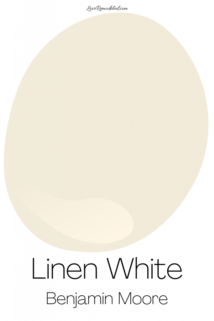 Linen White Benjamin Moore Paint Drop