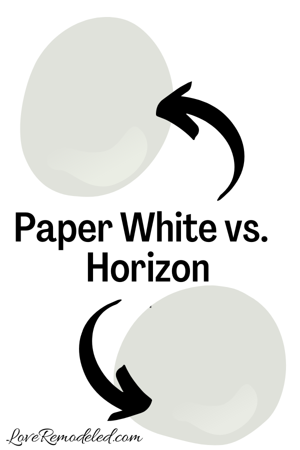 Benjamin Moore Paper White vs. Horizon