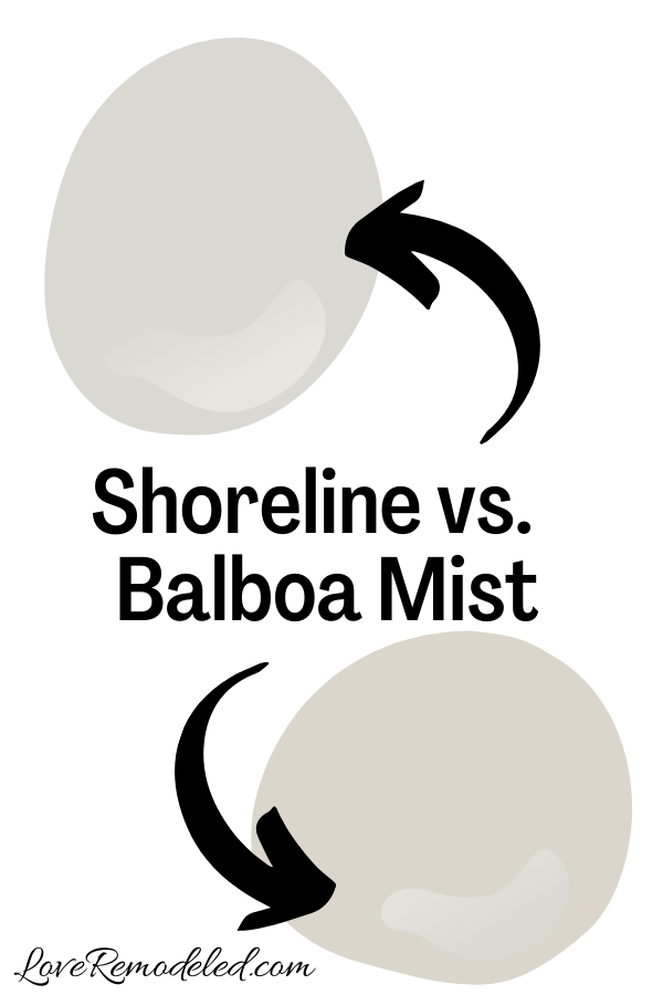 Benjamin Moore Shoreline vs. Balboa Mist