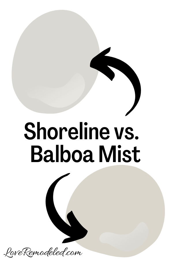 Benjamin Moore Shoreline vs. Balboa Mist