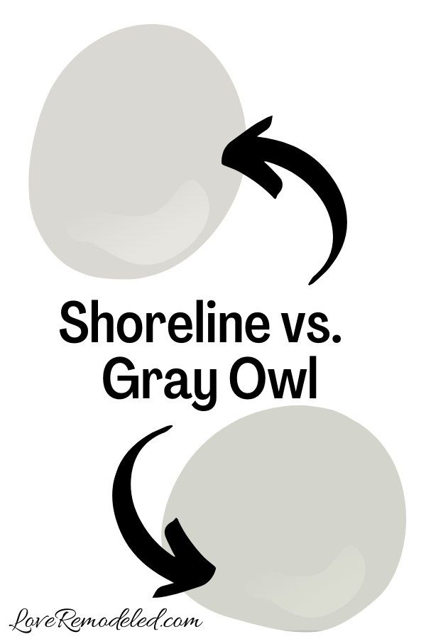 Benjamin Moore Shoreline vs. Gray Owl