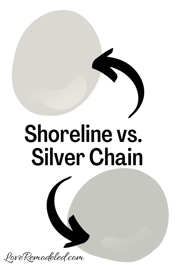 Benjamin Moore Shoreline vs. Silver Chain