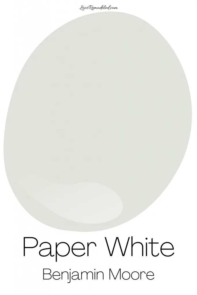 Paper White Benjamin Moore Paint Drop