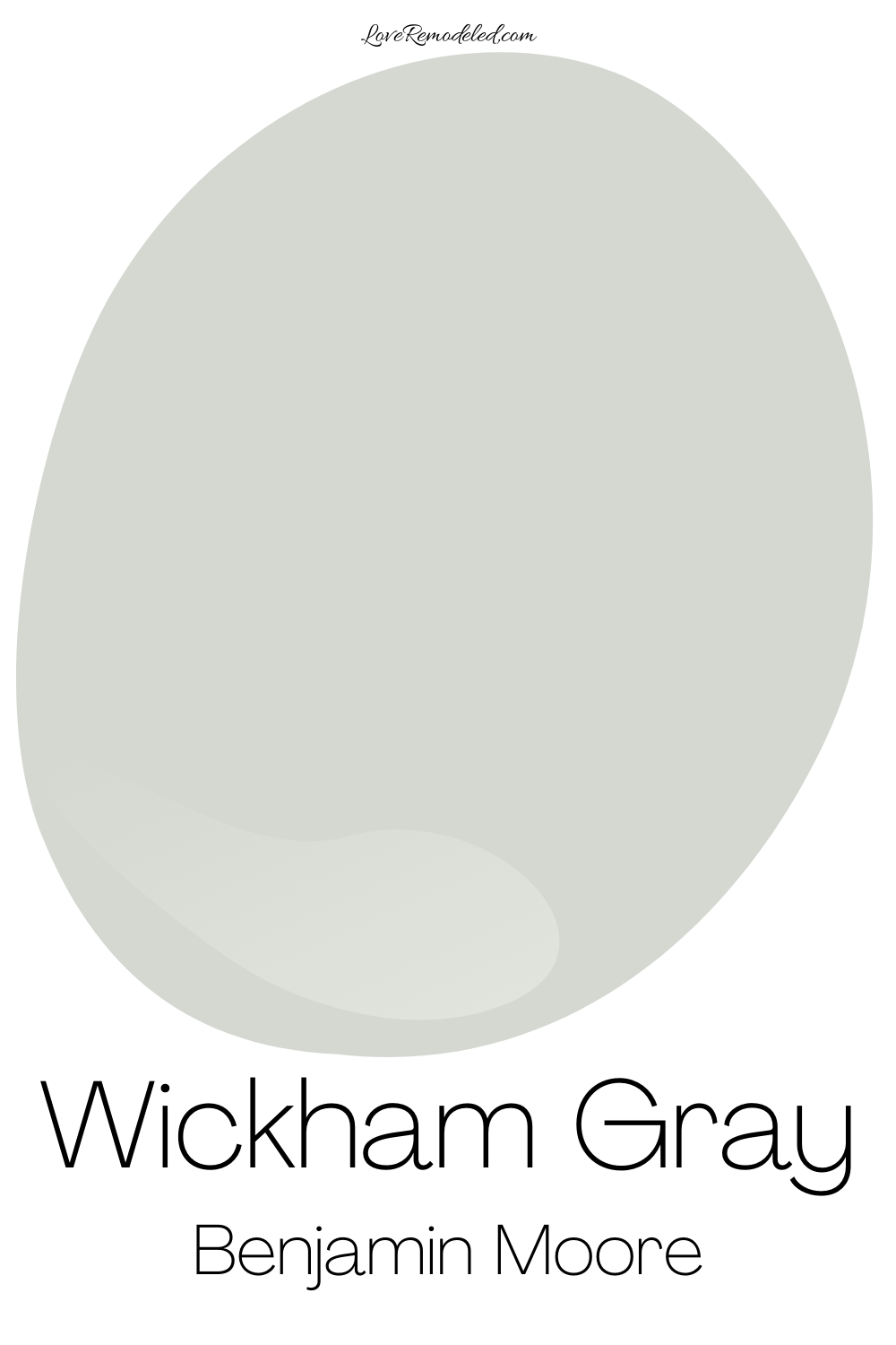 Wickham Gray, by Benjamin Moore Love Remodeled