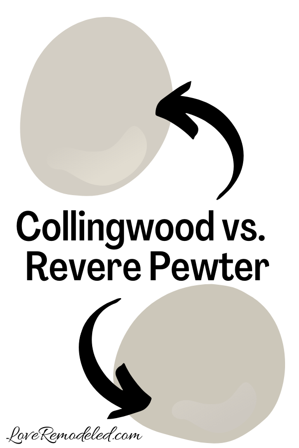 Benjamin Moore Collingwood vs. Revere Pewter