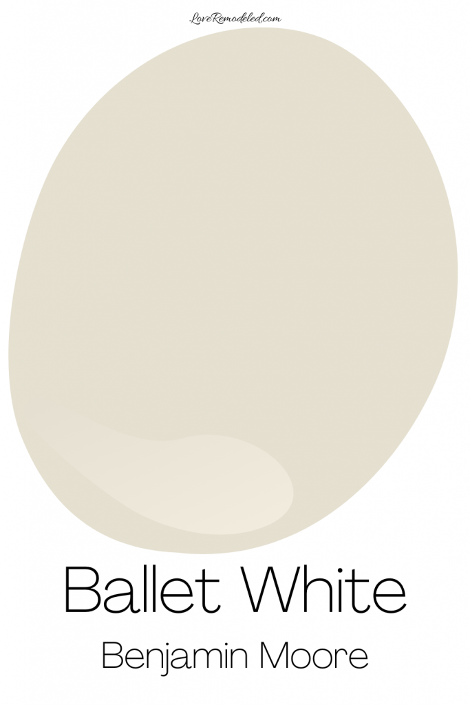 Ballet White Benjamin Moore Paint Drop
