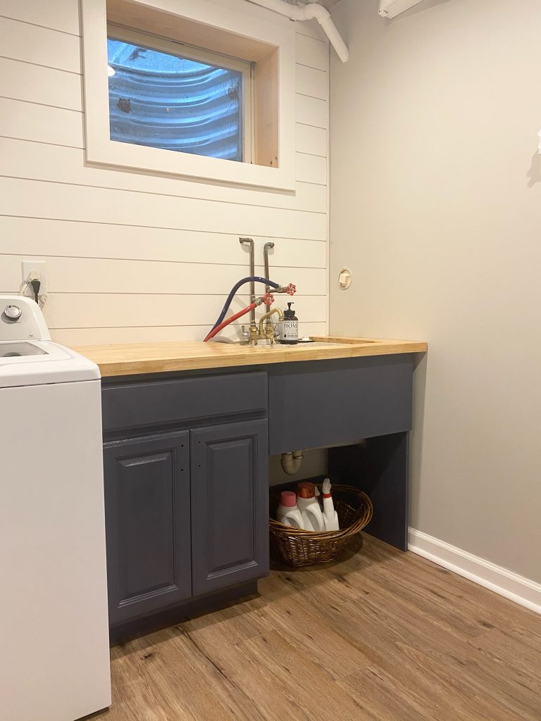 Laundry Room Makeover Cabinets