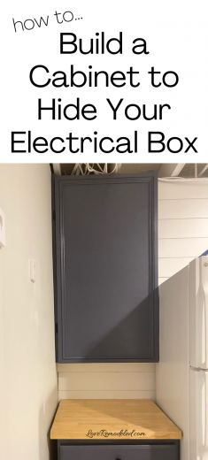 How To Build a Cabinet to Hide Your Electrical Box - Love Remodeled