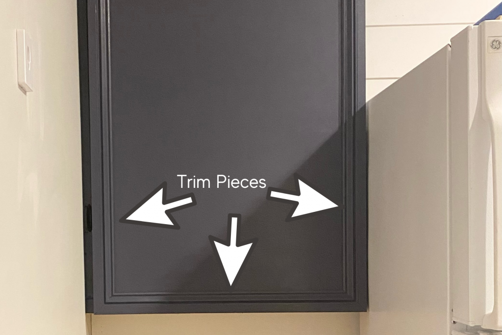 Build an Electrical Box Cabinet - add trim to door