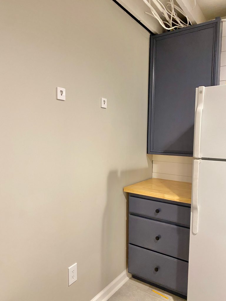 Laundry Room Makeover Electrical Cabinet