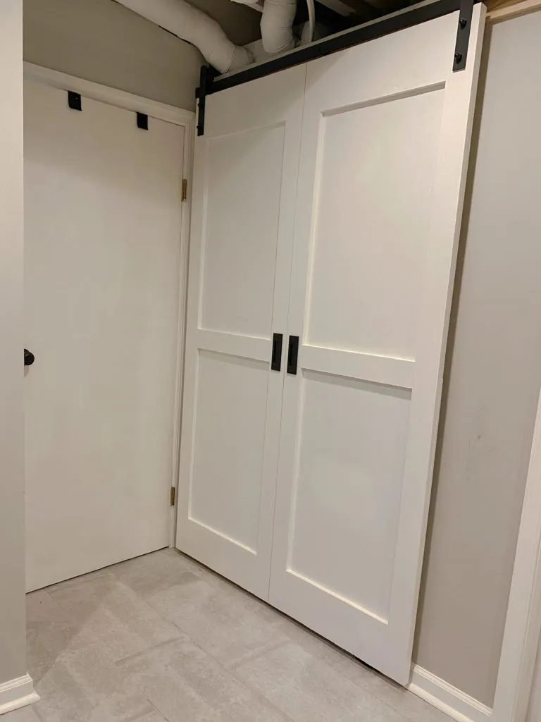 Laundry Room Makeover Barn Door