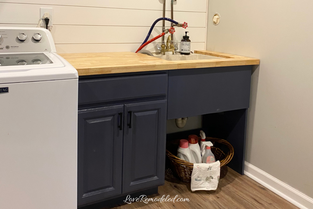 Make a Utility Sink Cabinet