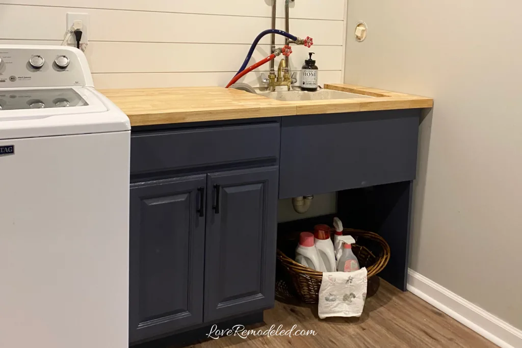 How to Make a Utility Sink Cabinet - Love Remodeled