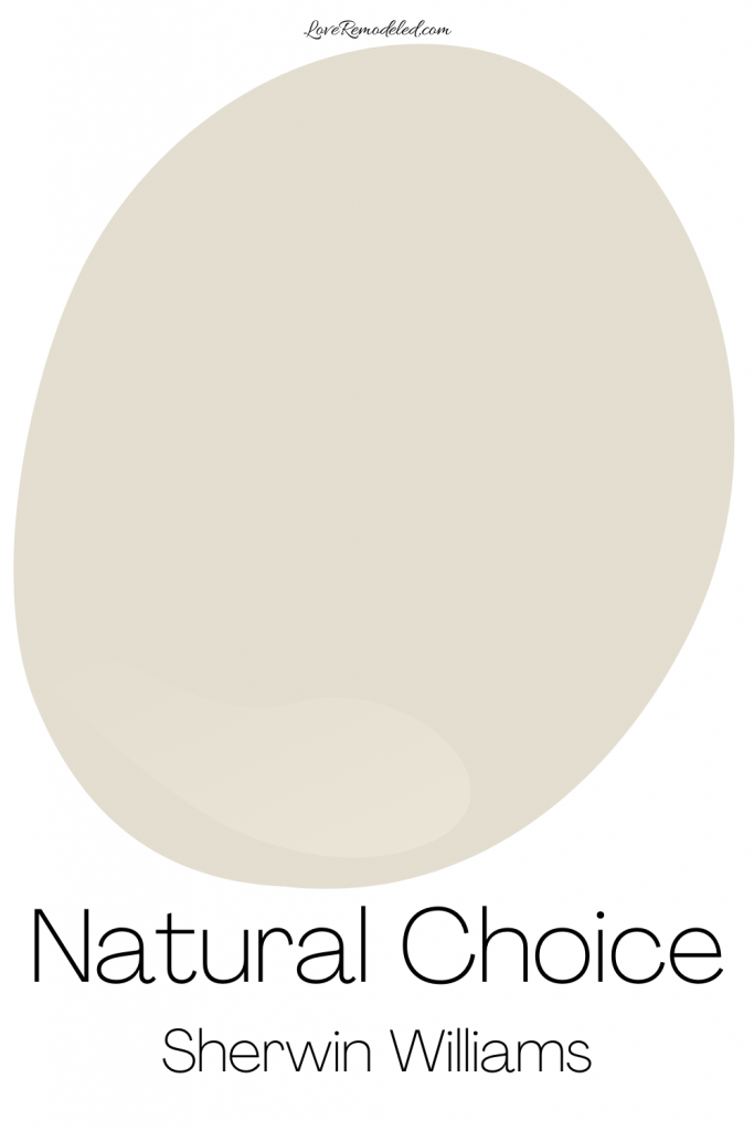 Natural Choice Paint Color, by Sherwin Williams (2022)