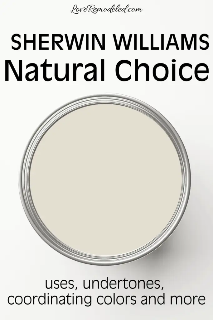 Sherwin Williams Natural Choice Paint Can