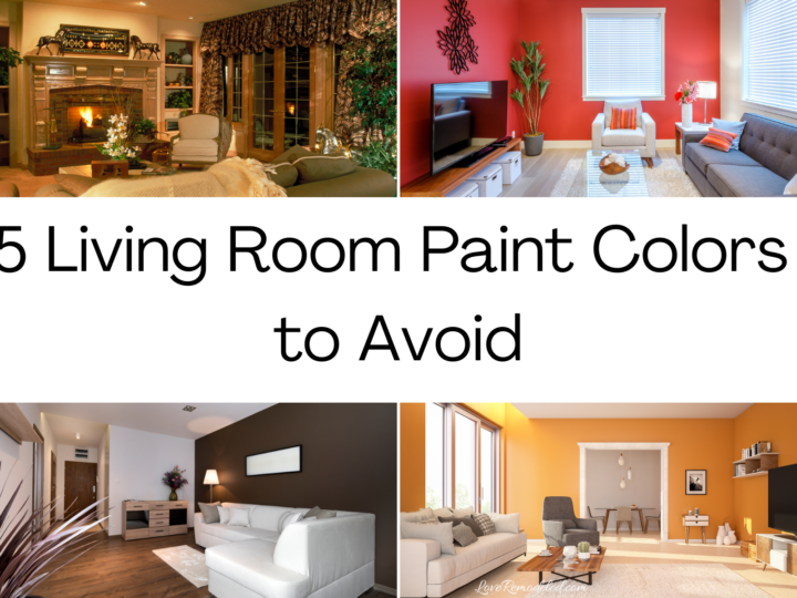 Living Room Paint Colors to Avoid